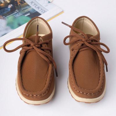 1 Pair Fashion All-Match Comfortable Breathable Children Flat Shoes Brown / EUR35