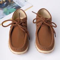 1 Pair Fashion All-Match Comfortable Breathable Children Flat Shoes Brown / EUR35