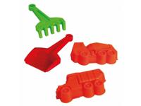 DinoToys Dino toys tatra schepje, hark en 2 zandvormen