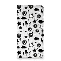 Mobiel BookCase iPhone 14 Silver Punk