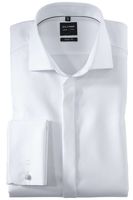 OLYMP Level Five Body Fit Gala shirt wit, Effen - thumbnail