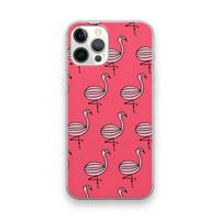 Flamingo: iPhone 12 Pro Max Transparant Hoesje
