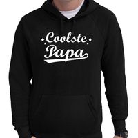 Coolste papa cadeau hoodie zwart voor heren 2XL  -