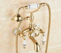 Luxe Gouden Badkraan met Kristalaccenten