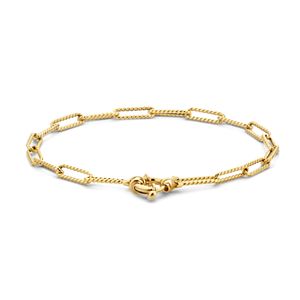 Armband Paperclipschakel geelgoud 3,5 mm 18 cm