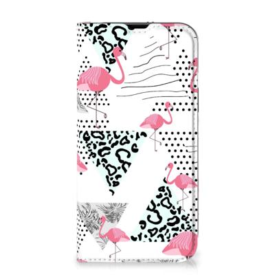 iPhone 14 | Hoesje maken | Flamingo Triangle