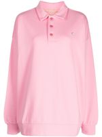 BAPY BY *A BATHING APE® polo en coton à plaque logo - Rose