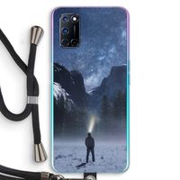 Wanderlust: Oppo A92 Transparant Hoesje met koord