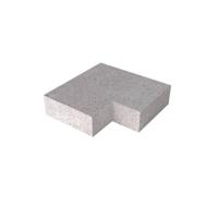 Massief hoek binnen Grijs 60/60 x 40 x 20 cm - Gardenlux