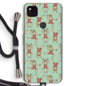 Gymboys: Pixel 4a 5G Transparant Hoesje met koord