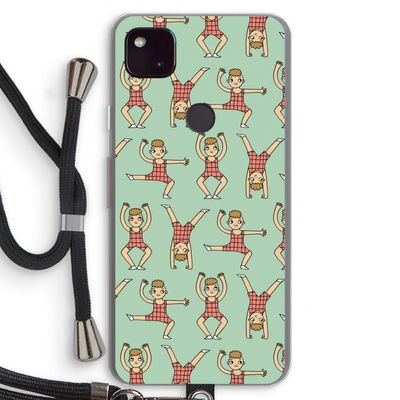 Gymboys: Pixel 4a 5G Transparant Hoesje met koord