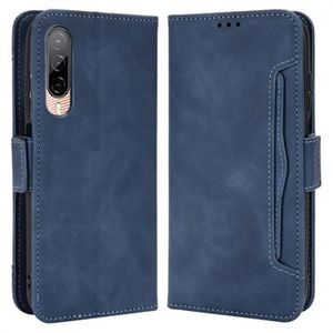 Cardholder Series HTC Desire 22 Pro Portemonnee Hoesje - Blauw