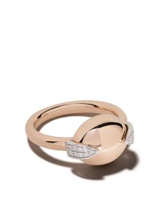 Botier bague Earth sertie de diamants en or rose 18ct