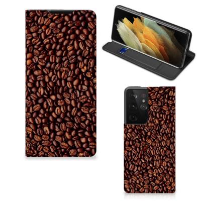 Samsung Galaxy S21 Ultra | Flip Style Cover | Koffiebonen