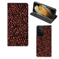 Samsung Galaxy S21 Ultra | Flip Style Cover | Koffiebonen