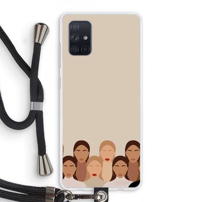 Girls girls girls: Samsung Galaxy A71 Transparant Hoesje met koord