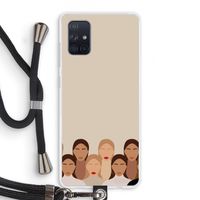 Girls girls girls: Samsung Galaxy A71 Transparant Hoesje met koord