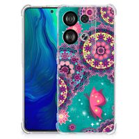 OPPO Reno8 Back Cover Cirkels en Vlinders - thumbnail