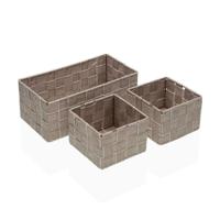 Basket spelset Versa Stro Polypropyleen Maïsvezel 14 x 10 x 27 cm