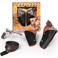 Far West holsterset 100 schots revolvers Far West holsterset 100 schots revolvers