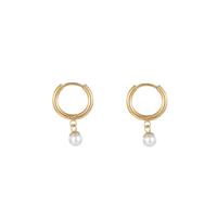 Go Dutch Label Oorringen met Parel Goud Go Dutch Label Oorringen met Parel Goud