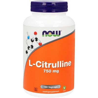 NOW L-Citrulline 750mg 180 Vegetarische capsules NOW L-Citrulline 750mg 180 Vegetarische capsules