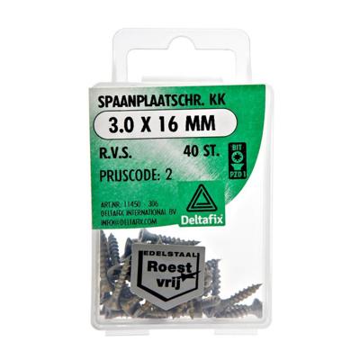 Spaanpl.schr. rvs 5.0x80mm - Deltafix