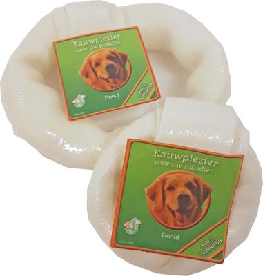 Donut wit 9 cm met label - Gebr de boon