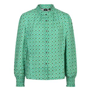 Indian Blue Jeans Meisjes shirt geometric print - Gras groen