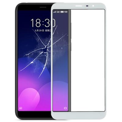 Voorkant scherm buitenste glazen lens voor Meizu M6T (wit)