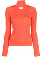 Coperni pull nervuré à découpes - Rouge