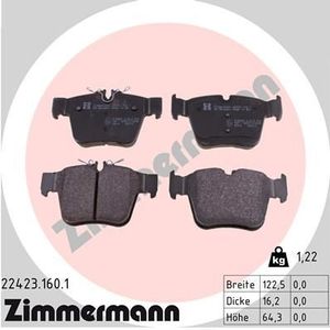 Remblokkenset, schijfrem 224231601