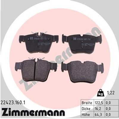 Remblokkenset, schijfrem 224231601