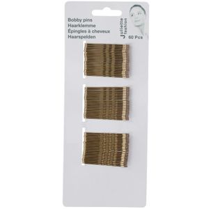 Gouden haarspeldjes 60 stuks   -