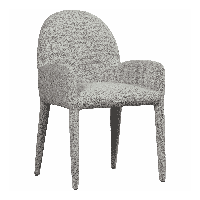 vtwonen Eetkamerstoel 'Elegance' Bouclé, kleur Greige