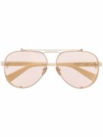 Balmain Eyewear lunettes de soleil Captaine à monture pilote - Tons neutres