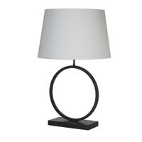 Searchlight TafellampElegant zwart met witte kap - EU93101WH