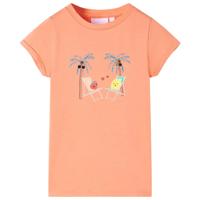 VidaXL Kindershirt 128 perzikkleurig