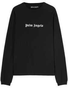 Palm Angels t-shirt à logo brodé - Noir