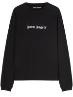 Palm Angels t-shirt à logo brodé - Noir