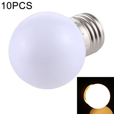 10 stuks 2W E27 2835 SMD Home Decoratie LED gloeilampen DC 24V (warm wit)