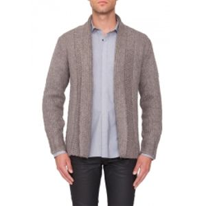 Knitted cardigan shawl color - Antony Morato - Truien en vesten - Bruin