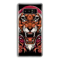 Tiger and Rattlesnakes: Samsung Galaxy Note 8 Transparant Hoesje
