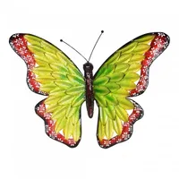 Vlinder geel h47cm