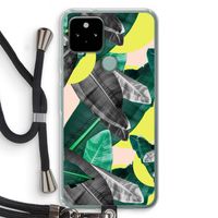 Fantasie jungle: Pixel 5 Transparant Hoesje met koord