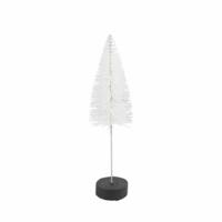 Countryfield kerstboom op voet glitter wit 20 cm | 12 stuks