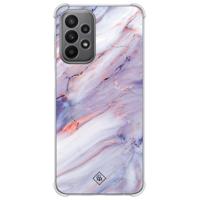 Samsung Galaxy A23 shockproof hoesje - Marmer paars Samsung Galaxy A23 shockproof hoesje - Marmer paars
