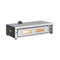 Elektrische Pizzaoven - 8 x 33 cm - 1 kamer - 8400 W - 400 V - vuurvaste steen - Royal Catering