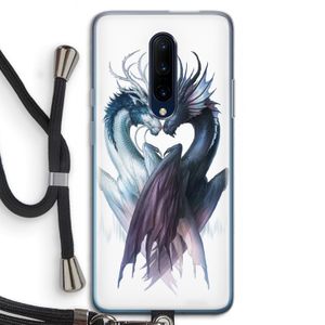 Yin Yang Dragons: OnePlus 7 Pro Transparant Hoesje met koord