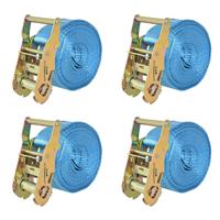 VidaXL Spanbanden 2 ton 6mx38mm blauw 4 st